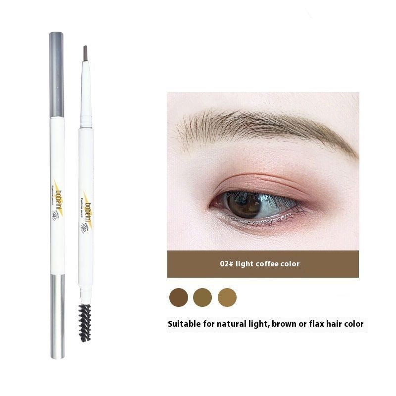 Double-headed Eyebrow Pencil Waterproof And Sweat-proof Durable