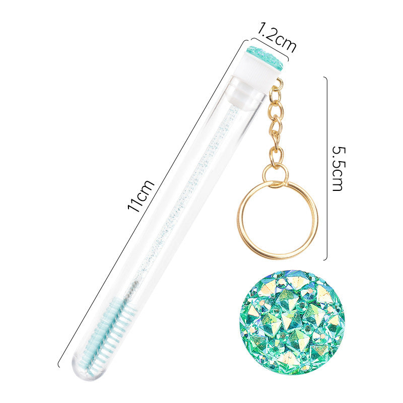 Grafting Mascara Brush Gold Buckle Tube Crystal Rod With Drill