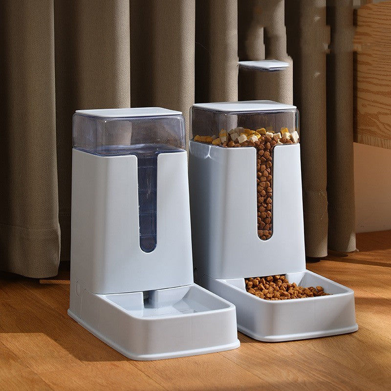 Pet Double Bowl Automatic Feeder Waterer