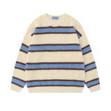 Vintage Stripe Knitted Men's And Women's Sweaters