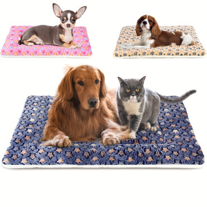 Pets Dog Bed Mat Crate Pad Soft Pet Bed Washable Crate Mat For Large Medium Small Dogs Reversible Fleece Dog Crate Kennel Mat Cat Bed Liner Super Soft Fluffy Premium Fleece Pet Blanket