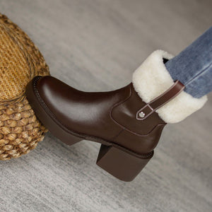 Fashion Thick Heel High Heel Women Boots