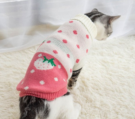 Puppy cat clothes anti-hair fall and winter clothes to keep warm