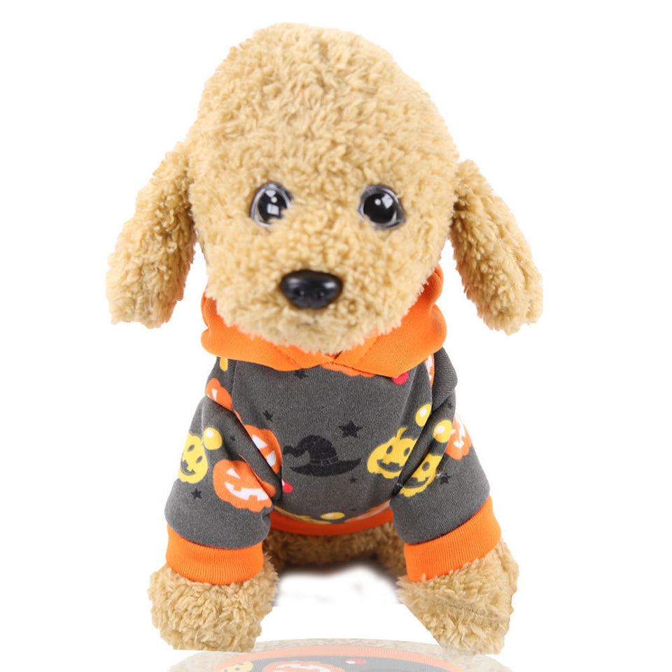 Pumpkin Lamp Pet Costume Funny Halloween Christmas Dog Clothes