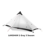 Single tip poleless tent