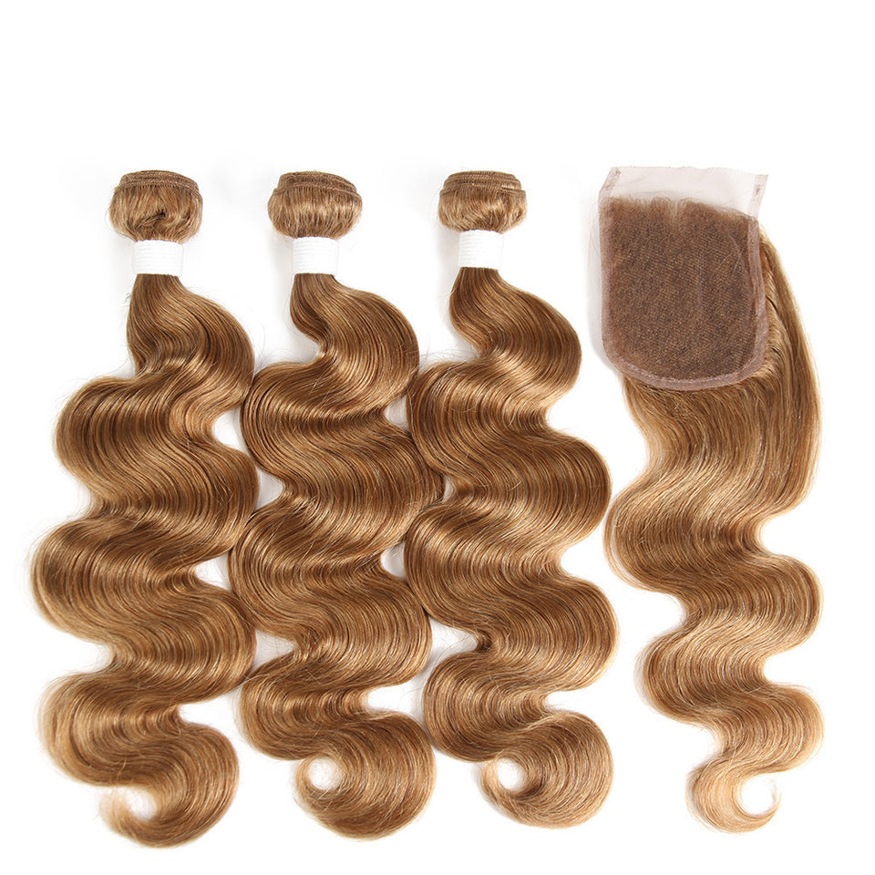 Front lace real wig