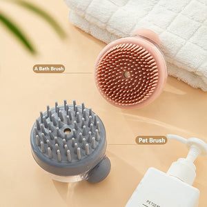 Shampoo Brush Bath Scalp Brush Massage Soft Brush Silicone Head Scrubber Scalp Scratcher Dandruff Silicone Body Scrubber Men Massage Combs