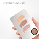 Stainless Steel Cosmetic Makeup Palette, Professional Cosmetic Mixing Makeup Palette Spatula Makeup Artist Tool, Beauty Salon Color Cream Mixing Palette With A Spatula Makeup Nail Art Palette