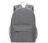 Solid Color Backpack Travel Business Casual