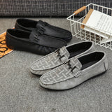 Striped Soft Leather Lazy Shoe Cover Foot Fashion