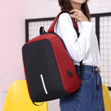 fashion new anti-theft backpack casual backpack business men multi-function USB backpack