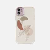 Compatible With , Compatible With  , Vintage Leaf Flower  Phone Case Shockproof Soft Back Cover