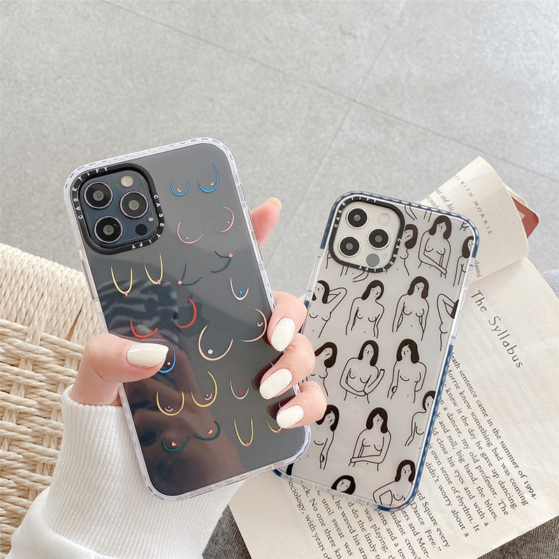 Compatible with Apple, Compatible with Apple , Illustration Spoof abstract IPhone Case Shockproof Phone Case