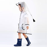 Baby Waterproof Raincoat Polyester Boys Girls Clothes Fashion Rainwear Kid Transparency Jacket Coat Rainwear Children Rainsuit