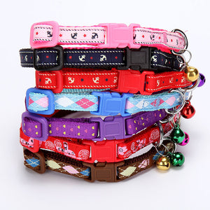 Pet Collar Dog Patch Fashion Printing Bell Dog Collar