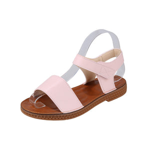 Low-heel Square Heel Velcro Beach Shoes