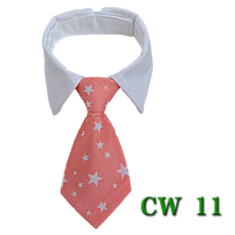 Pet Neck Tie Dog Tie Striped Bib Scarf Bow Knot