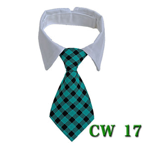 Pet Neck Tie Dog Tie Striped Bib Scarf Bow Knot