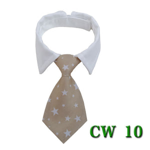 Pet Neck Tie Dog Tie Striped Bib Scarf Bow Knot