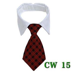 Pet Neck Tie Dog Tie Striped Bib Scarf Bow Knot
