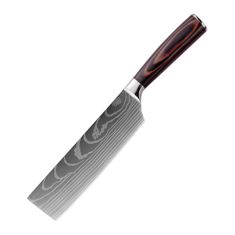 Damascus Pattern Chef's Knife Pattern Western Cuisine Chef Knife Kitchen Knife