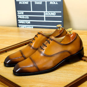 Men's Leather Shoe Top Layer Cowhide Formal Wear