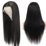 Headgear With Straight Human Hair