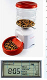 5.5L Automatic Pet Feeder with Voice Message Recording and LCD Screen Large Smart Dogs Cats Food Bowl Dispenser Black