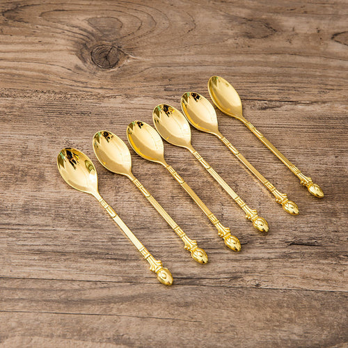 Coffee Spoon Fruit Fork Set Western Cutlery Dessert Swan Fork Holder Tableware