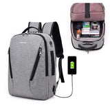 Anti-theft backpack with code lock charging