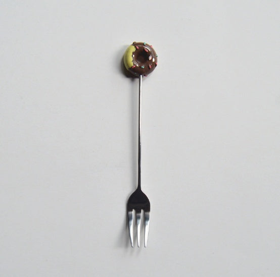 Doughnut cutlery fork spoon