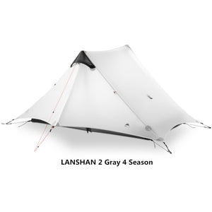 Single tip poleless tent