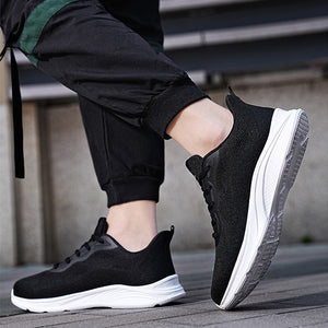 Men's Lace-up Running Shoes Mesh Lightweight Breathable Comfortable Sneakers