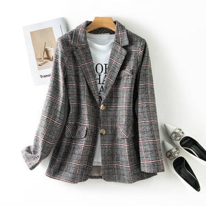 Suit Jacket Female Retro Internet Hot Suit Student Female