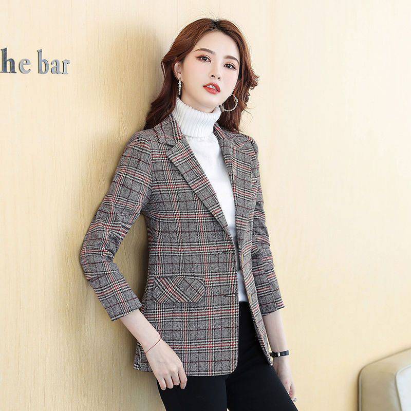 Suit Jacket Female Retro Internet Hot Suit Student Female