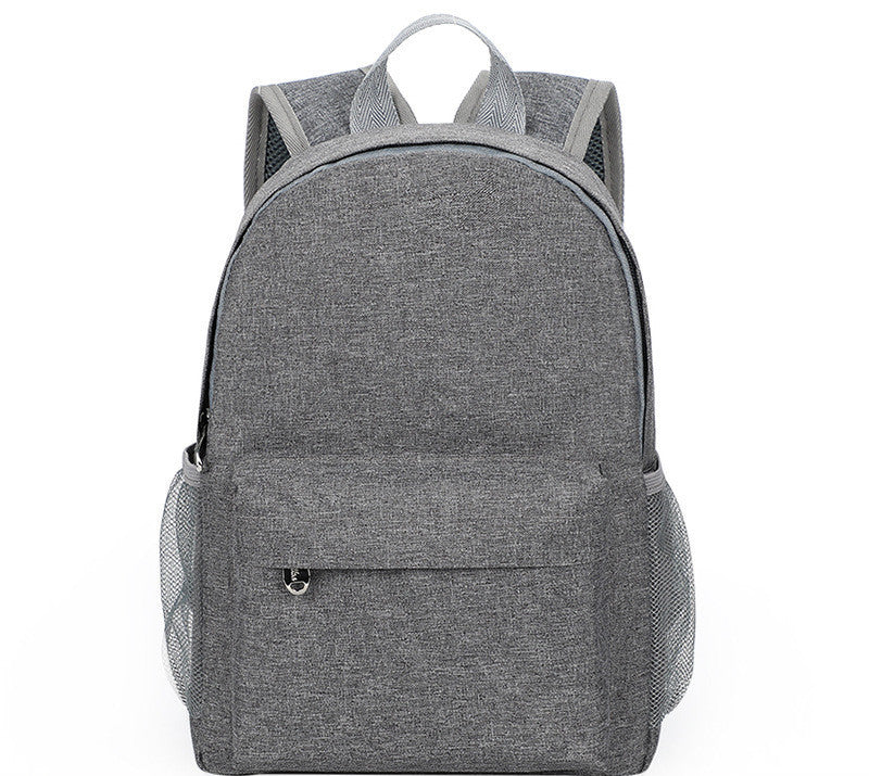 Solid Color Backpack Travel Business Casual