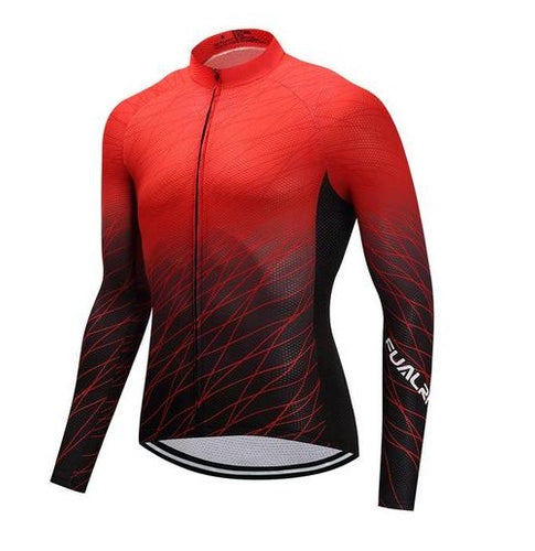 Long Sleeve Cycling Jersey - RedLine