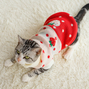 Puppy cat clothes anti-hair fall and winter clothes to keep warm