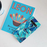 Electroplated mosaic marbled case