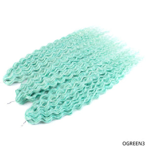 Chemical Fiber Water Ripple Crochet Curls Hair Extensions