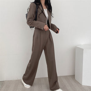 Suit Western Style Youthful-looking Small New Two-piece Suit Suit Suit High Waist