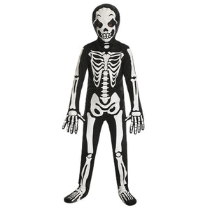 Halloween Children Skull-shaped White Ghost Bone Character Cosplay Clothes