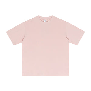 Street Long-staple Cotton Solid Color Short Sleeve