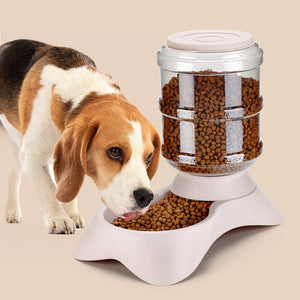 Frosted Texture Plastic Automatic Pet Feeder