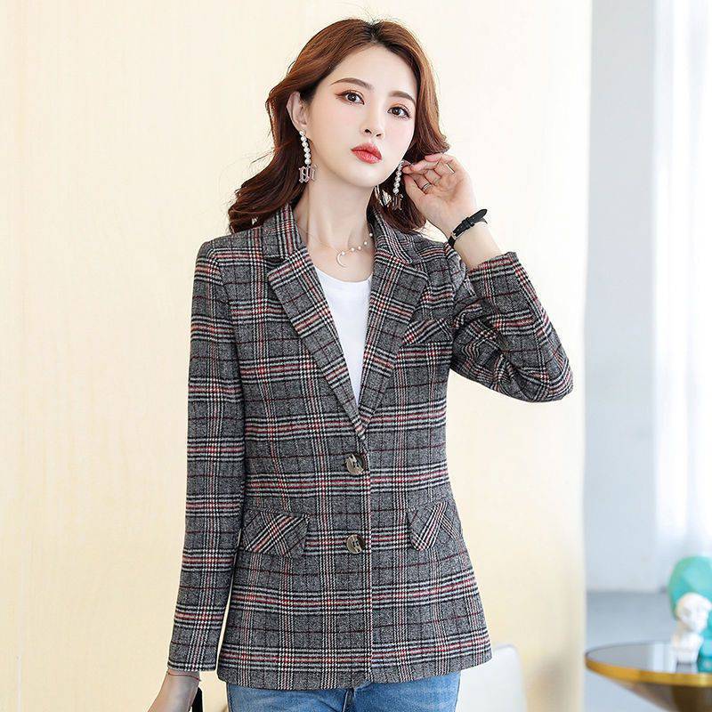 Suit Jacket Female Retro Internet Hot Suit Student Female