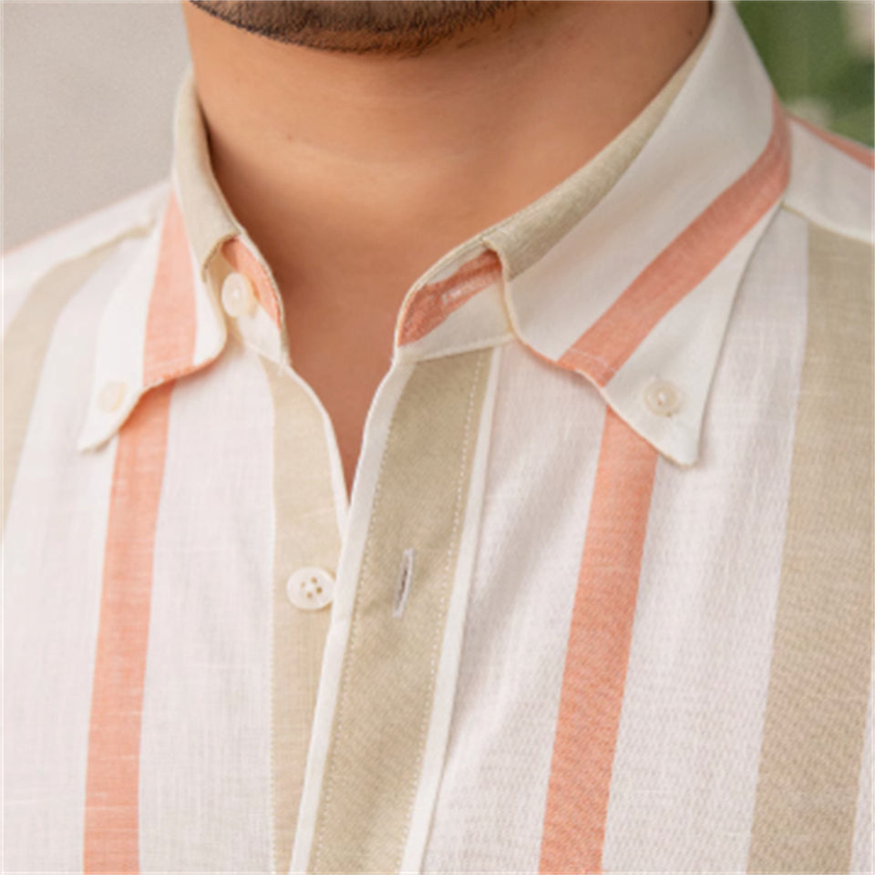 Men's Breathable All-match Concealed Buttoned Pointed Collar Shirt