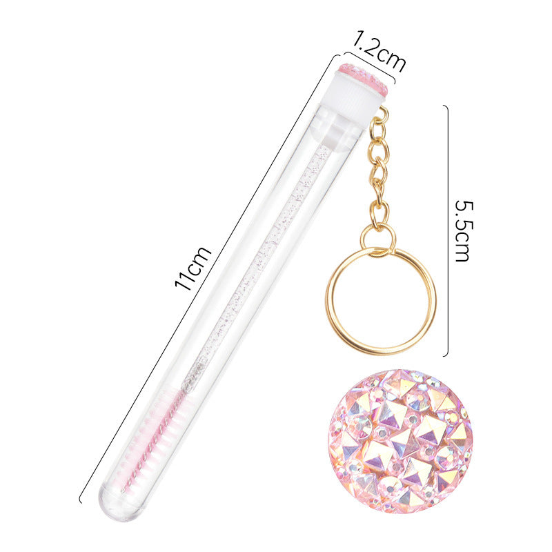 Grafting Mascara Brush Gold Buckle Tube Crystal Rod With Drill