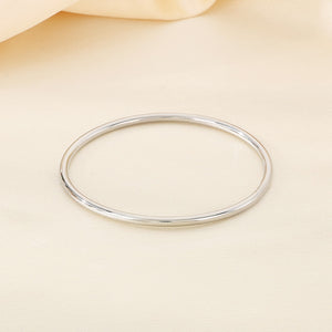 18K Vacuum Vapor Plating Gold Plain Ring Bracelet