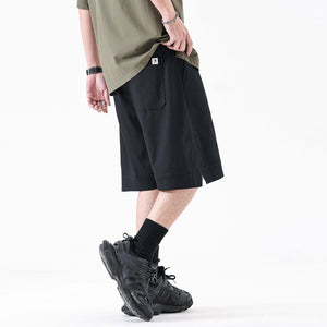 Drawstring Beach Men's Loose Straight Sports Bermuda Shorts