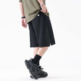 Drawstring Beach Men's Loose Straight Sports Bermuda Shorts